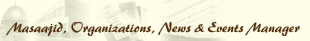 Muftisays Masaajid & Events Manager